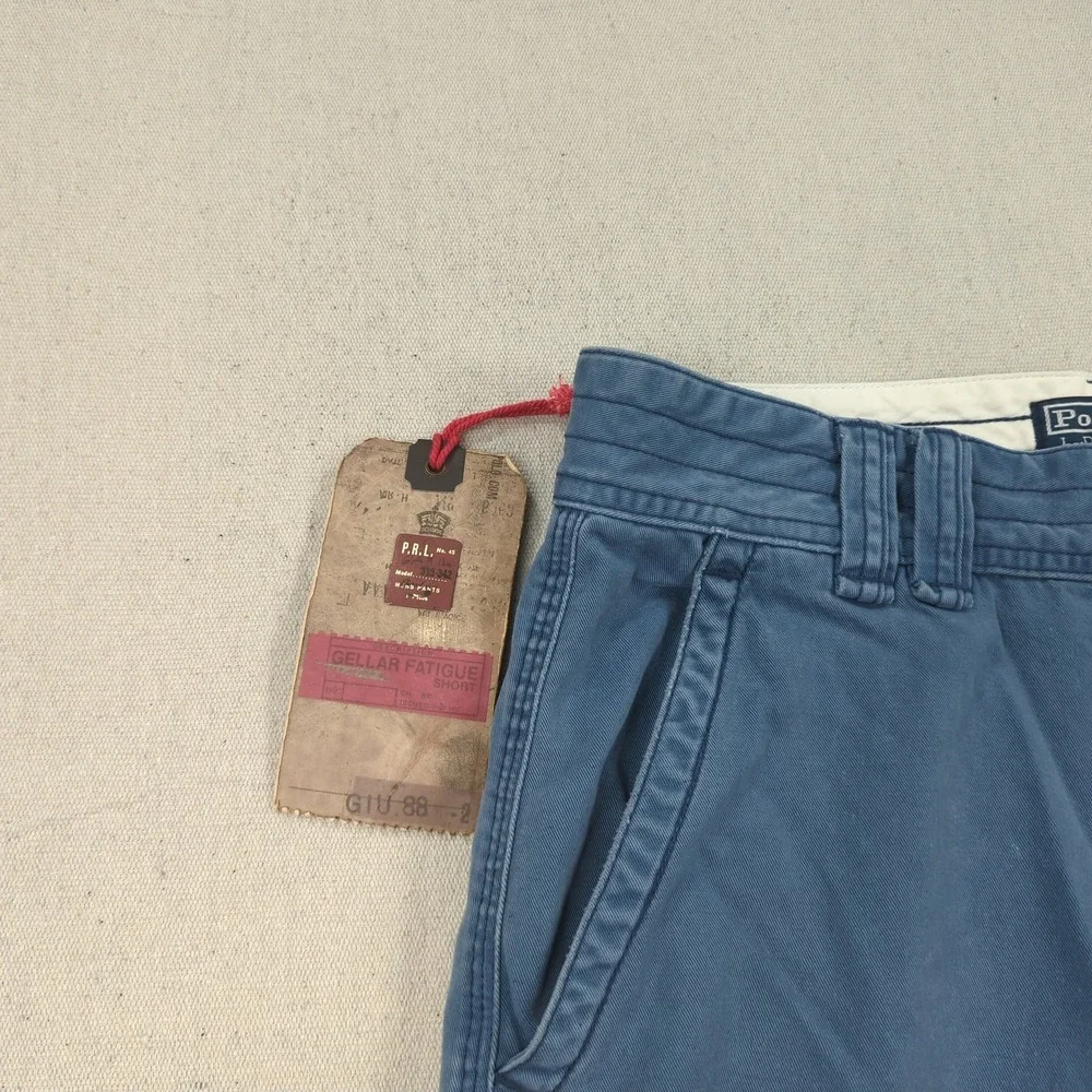 Polo Ralph Lauren Shorts Mens 33 Blue Cargo Gellar Fatigue Short